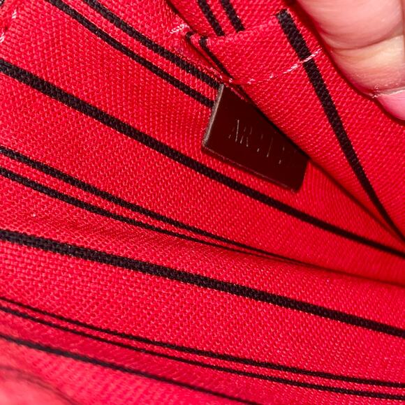 Louis Vuitton Neverfull Clutch Purse Pouch Damier Ebene Interior Everyday Travel - Picture 11 of 16